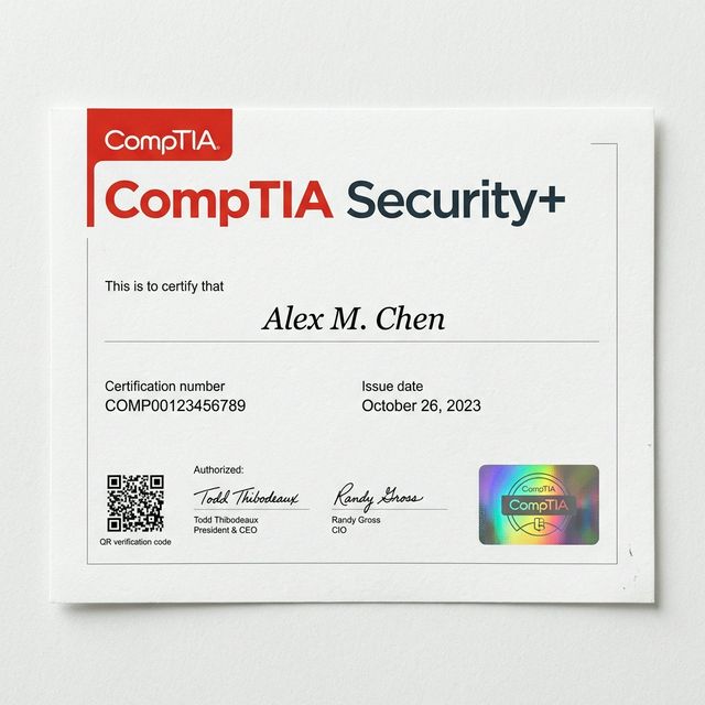 Сертификат CompTIA Security+