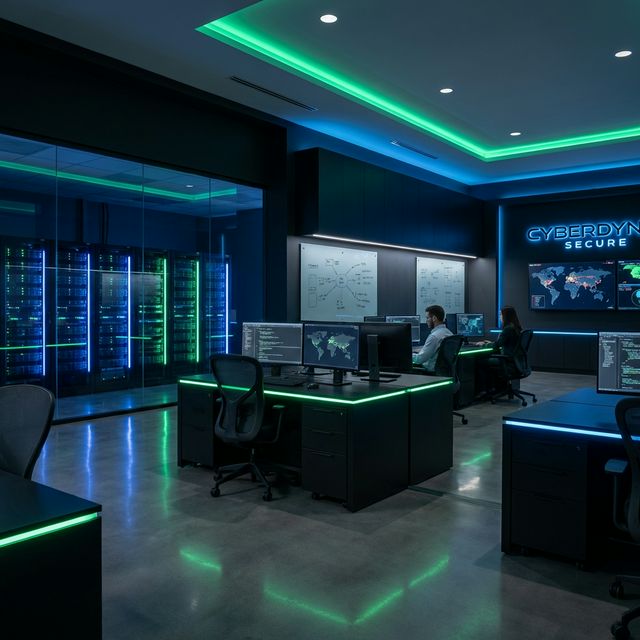 Офис VZlom Servis — серверная комната и рабочие места