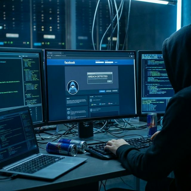 Взлом Facebook — рабочее место специалиста