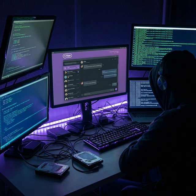 Взлом Viber — рабочее место специалиста